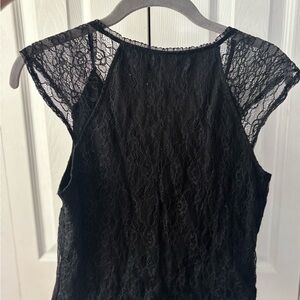 Elegant Black Lace Blouse